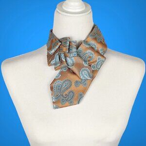 Paisley Ascot - Formal Neck Tie Scarf - Eco Scarf - Ascot Tie - Wedding Ascot
